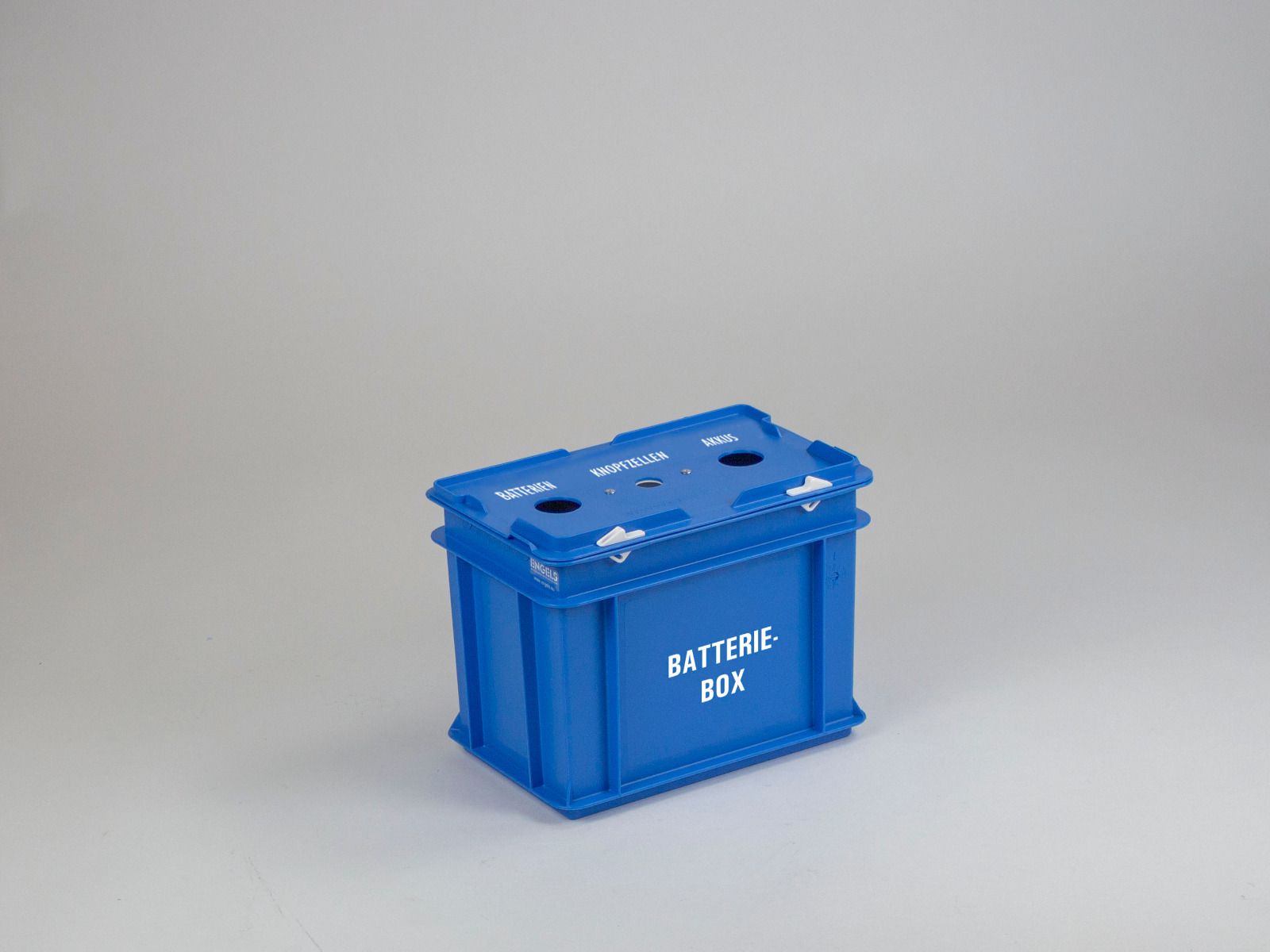 Batteriebox 9 liter, 3 Öffnungen, Deutsch